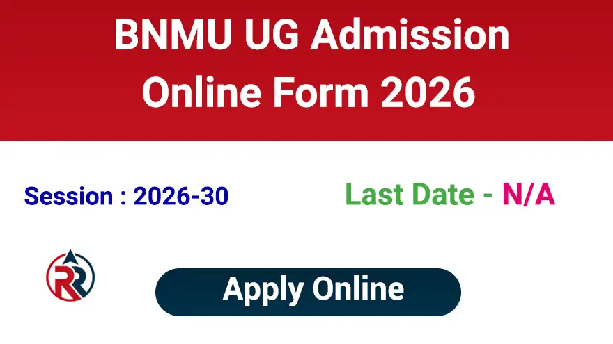 BNMU UG Admission 2026-30 Online Application Form