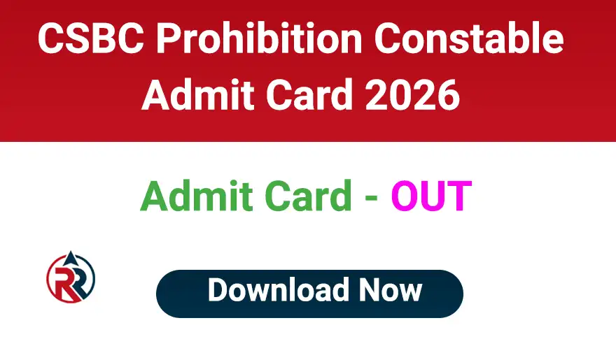 Bihar Prohibition Constable and Jail Warder Admit Card 2026