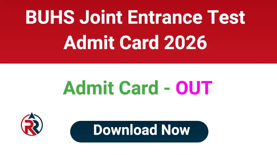 BUHS JET Admit Card 2026 Download