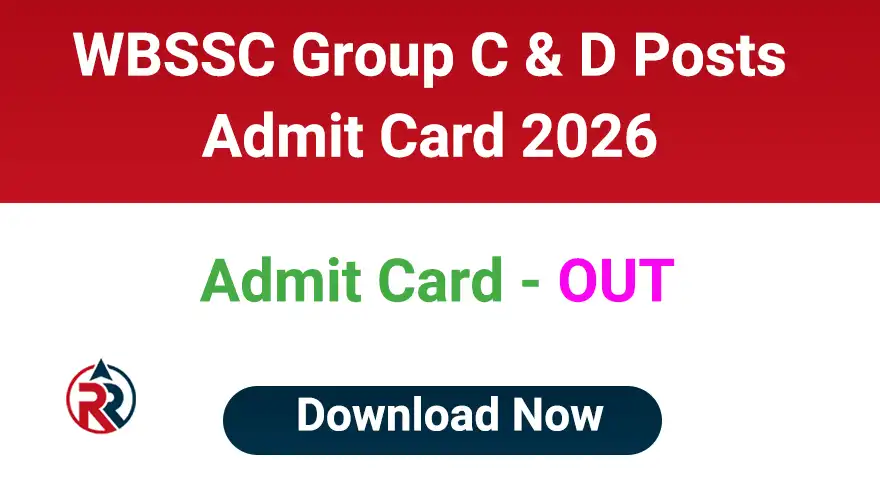 WBSSC Group C and D Admit Card 2026 Download