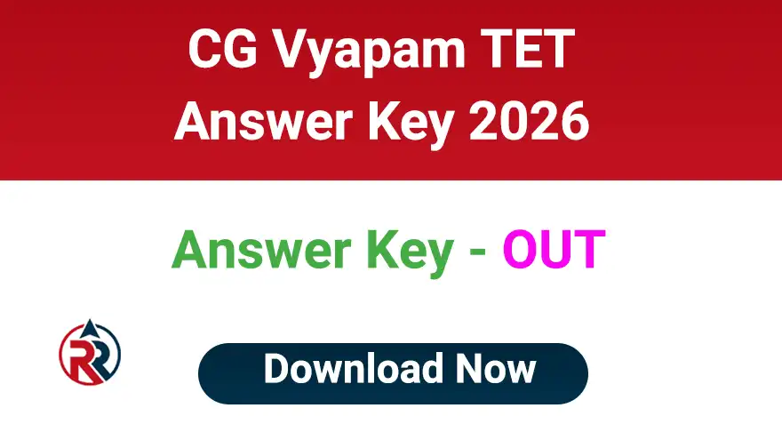 CG Vyapam TET Answer Key 2026 Download Link