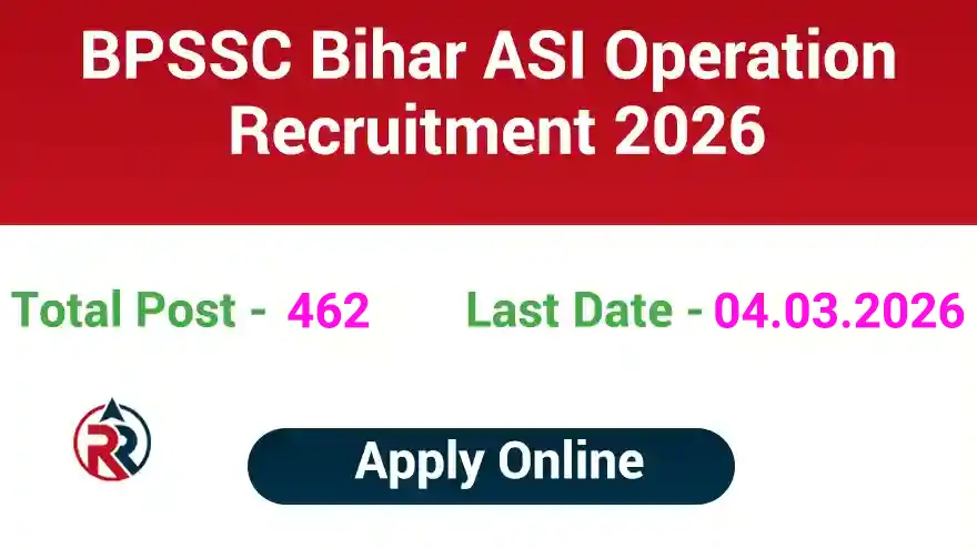 BPSSC Bihar ASI Operation Recruitment 2026