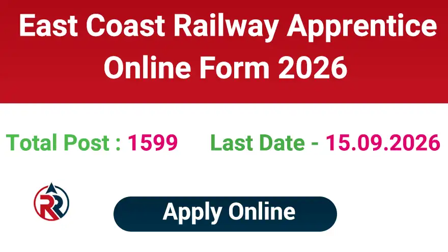 East Coast Railway Apprentice 2026 Online Form