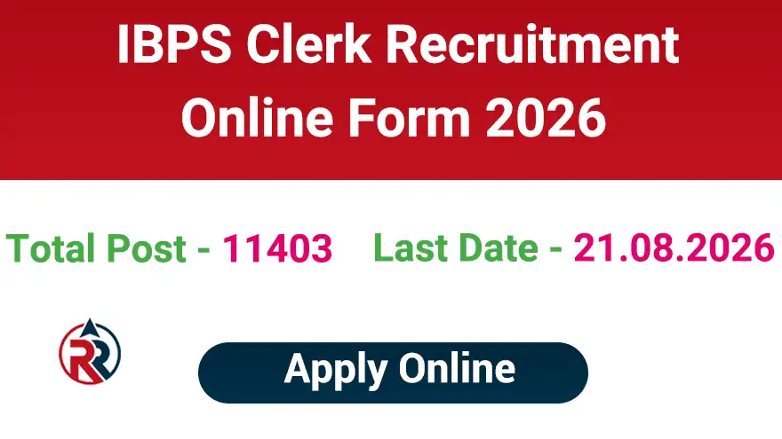 IBPS Clerk CRP CSA XVI Recruitment 2026 Apply Online