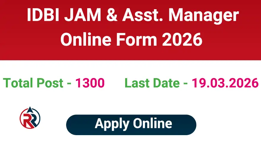 IDBI JAM and Assistant Manager Recruitment 2026
