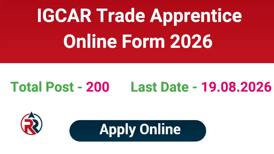 IGCAR Apprentice Recruitment 2026 Apply Online