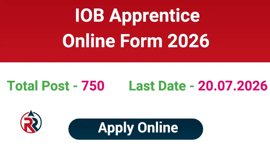 IOB Apprentice Recruitment 2026 Apply Online