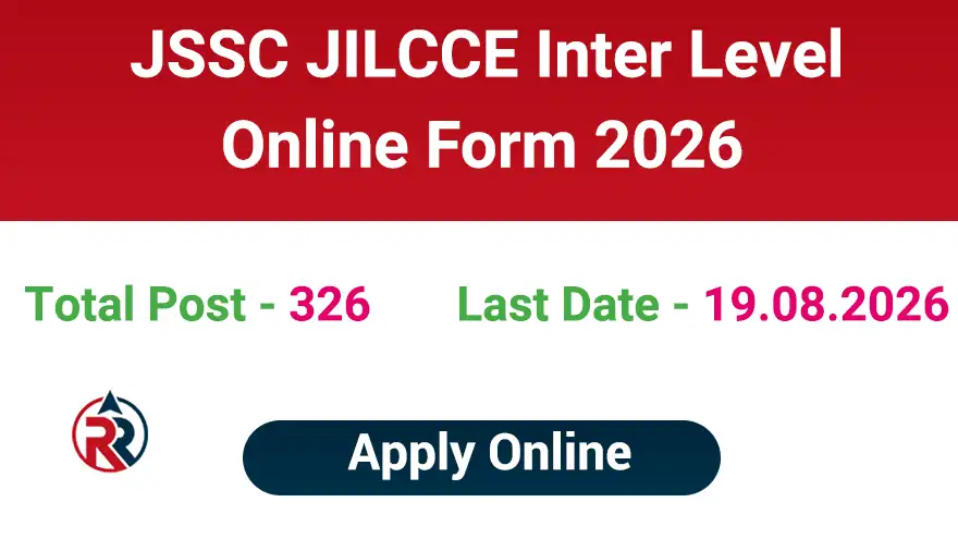 JSSC JILCCE Inter Level Recruitment 2026 Online