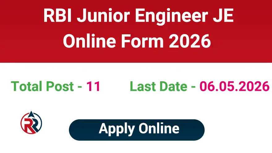 RBI Junior Engineer Recruitment 2026 Apply Online