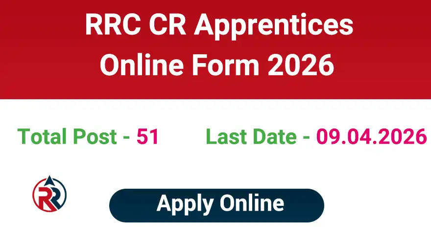 RRC CR Apprentice Recruitment 2026 Online Form