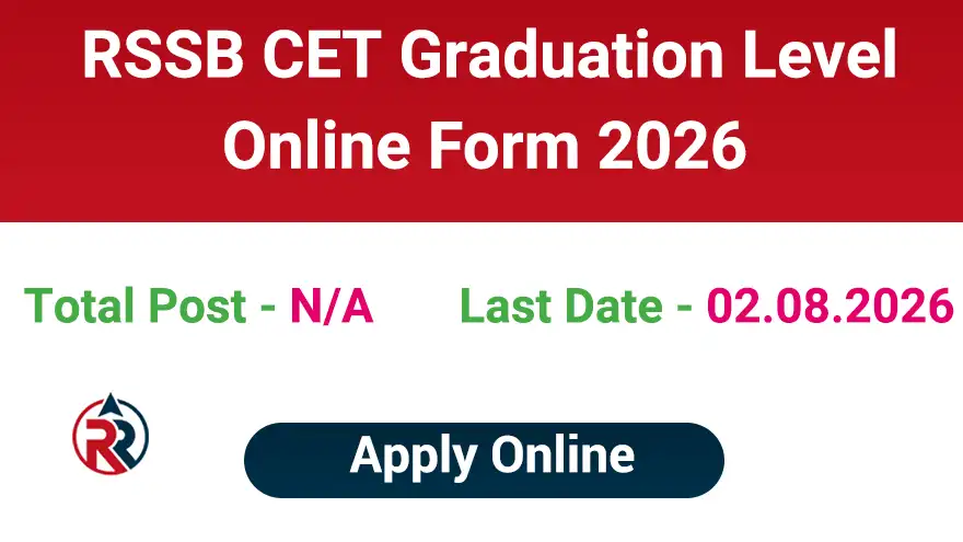 RSSB CET Graduation Level Online Form 2026