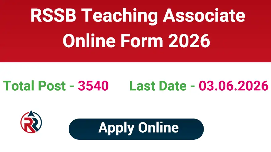 RSSB Teaching Associate Recruitment 2026 Apply Online