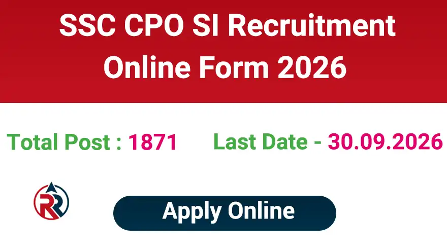SSC CPO SI Vacancy 2026 Apply Online