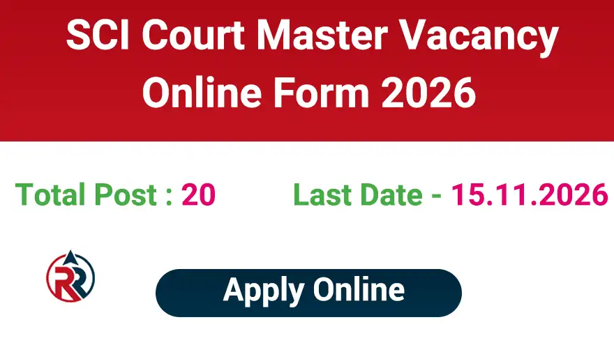 Supreme Court Of India Court Master Vacancy 2026 Online