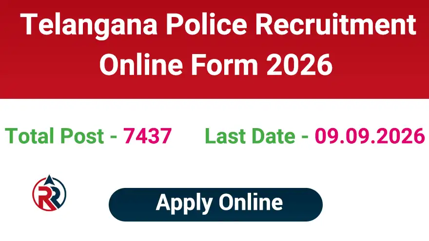 TSLPRB Police Constable, SI Vacancy 2026 Apply Online
