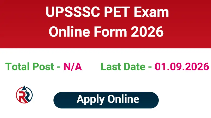 UPSSSC PET Online Application Form 2026 Notification