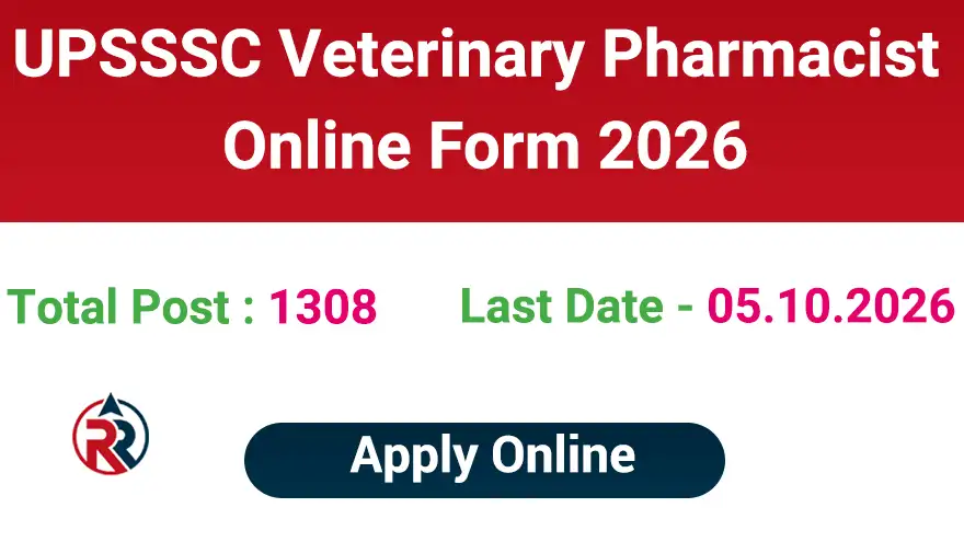 UPSSSC Veterinary Pharmacist Vacancy 2026 Online