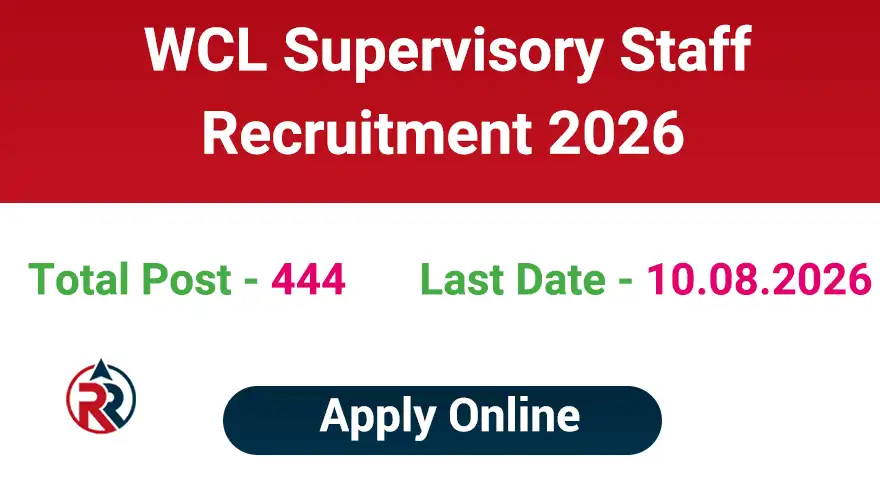WCL Supervisory Staff Recruitment 2026 Apply Online
