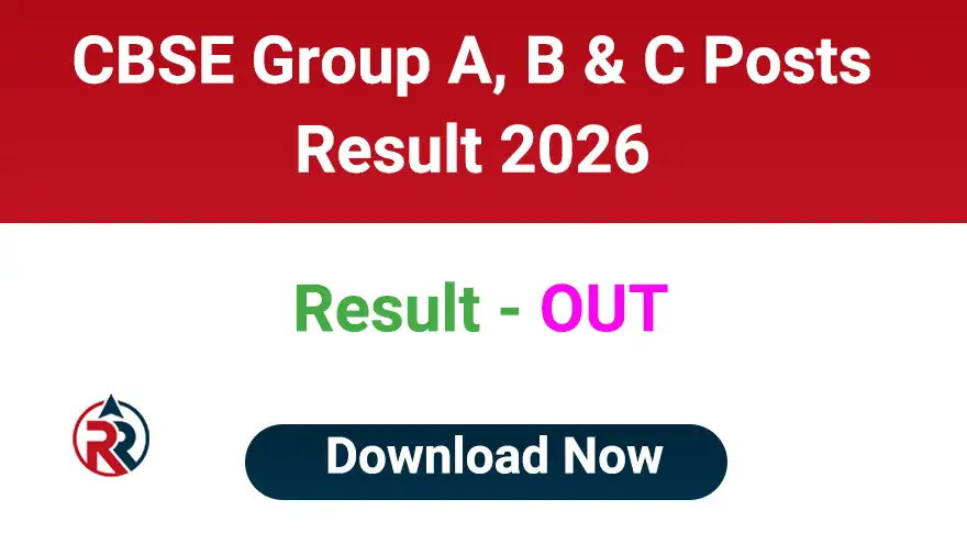 CBSE Group A, B and C Post Result 2026 Download