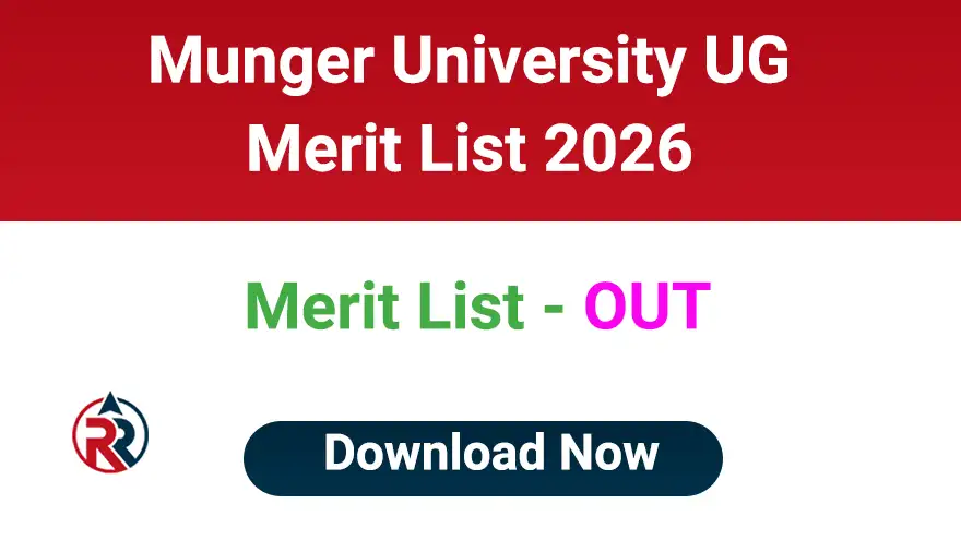 Munger University UG Admission Merit List 2026