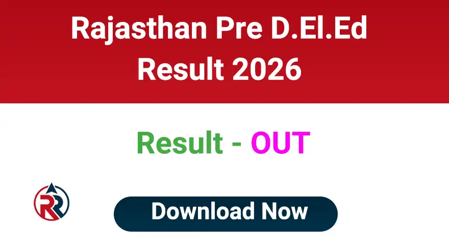 Rajasthan Pre DElEd BSTC Result 2026 Download