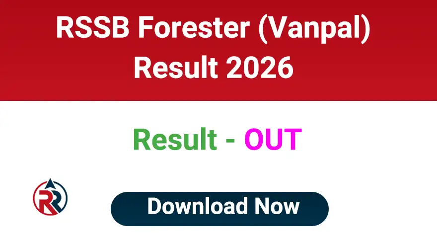 RSSB Rajasthan Forester Result 2026 Download Link