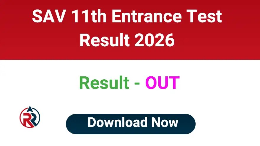 SAV Class 11th Result 2026 Download Link